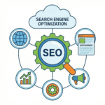 SEO services in India, showcasing digital marketing strategies and analytics for improved online visibility.